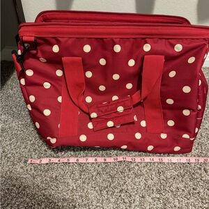 Reisenthel | Red and white polka dot luggage bag set